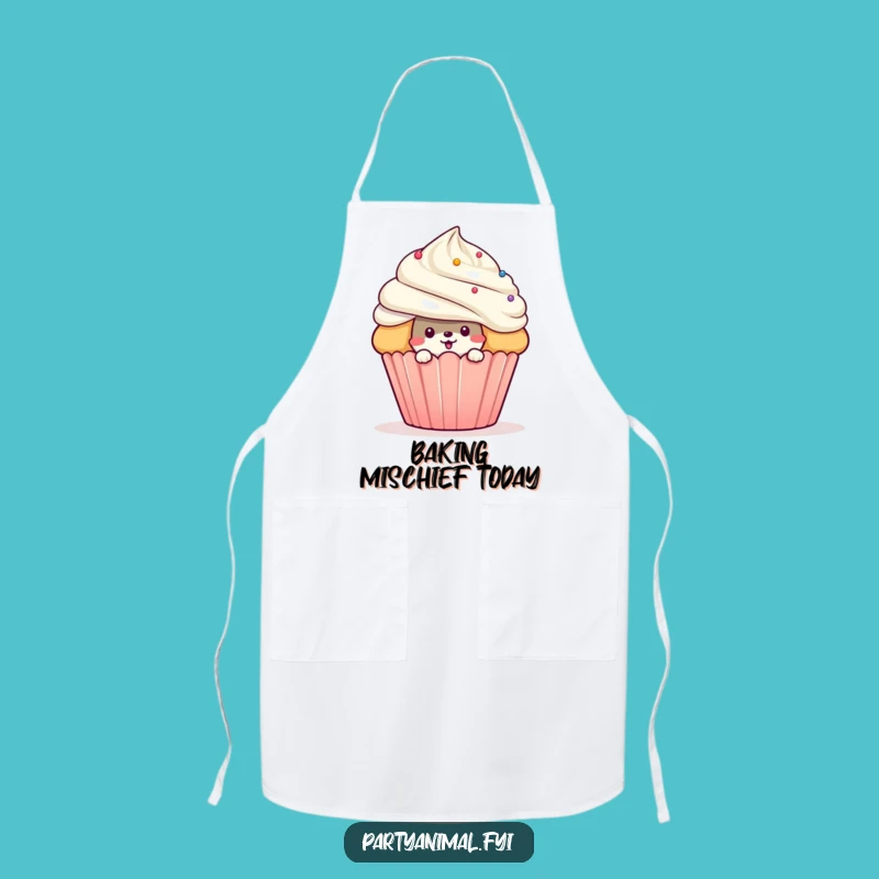Funny Mischievous Animal Cupcake Apron: Bake with Mischief, Makes a Wonderful Funny Gift!