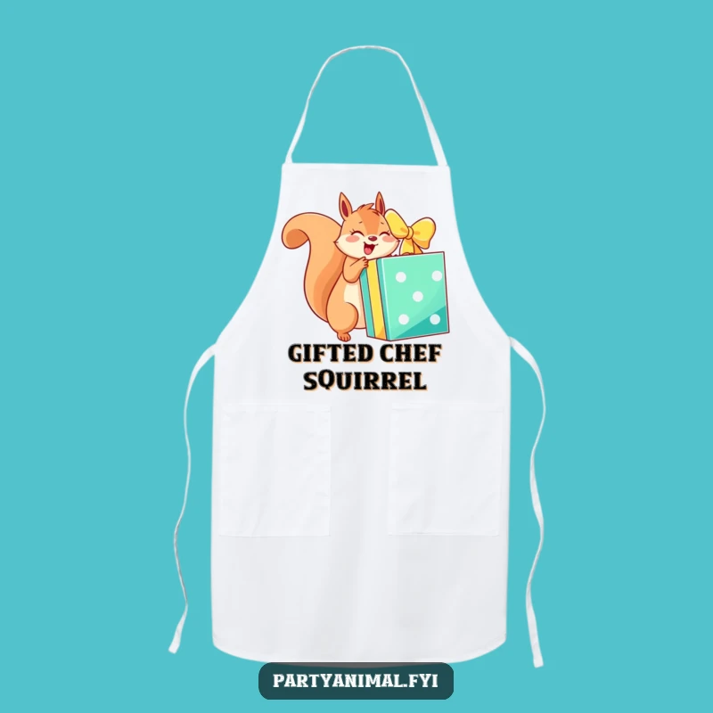 Funny Squirrel Gift Apron: Cook with Excitement and Hilarious Style Gift
