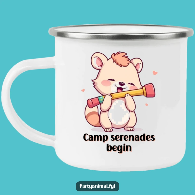 Funny Kazoo Animal Camping Mug: Adventure with Musical Cheer!