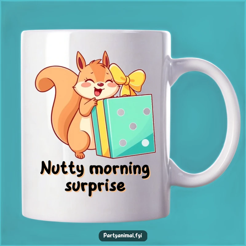 Funny Squirrel Gift Mug: Excitement and Humor for Present Lovers