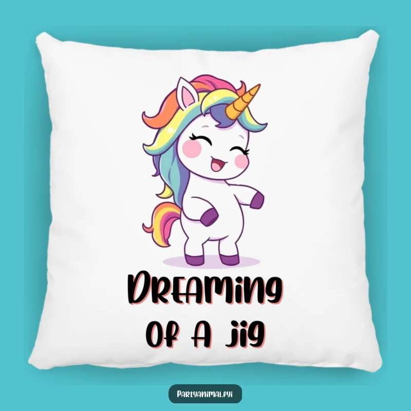Funny Unicorn Pillow: Giggling Rainbow Mane Character for Cozy, Silly Comfort