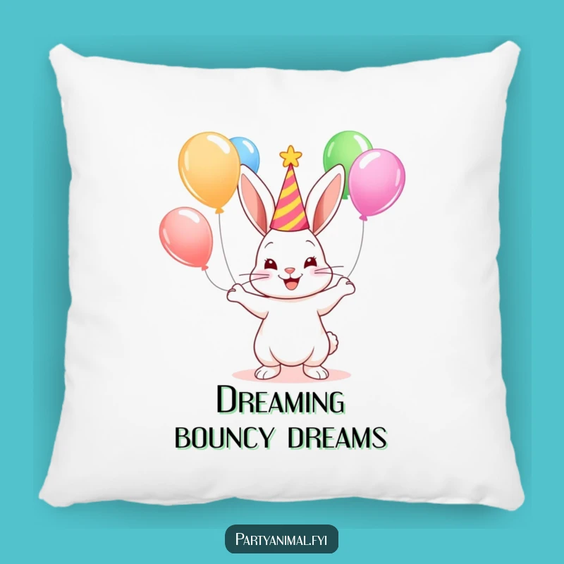 Funny Bunny Pillow: Cute Juggler Cushion, Perfect Funny Gift