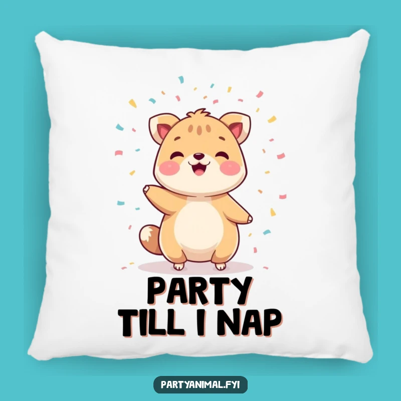 Cozy Up with Chuckles: Funny Animal Confetti Juggling Pillow