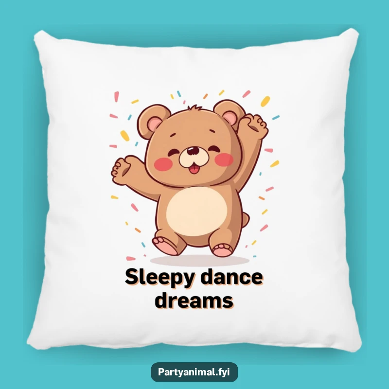 Funny Bear Pillow: Wild Dancer Cushion, Perfect Funny Gift
