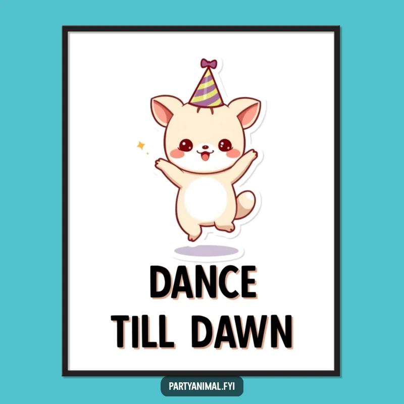 Funny Dancing Animal Digital Print: Instant Party Vibes for Your Space
