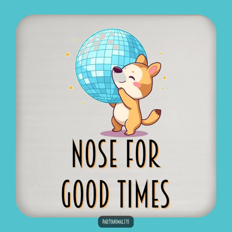 Funny Disco Animal Coasters: Protect Your Surface with Groovy Style!