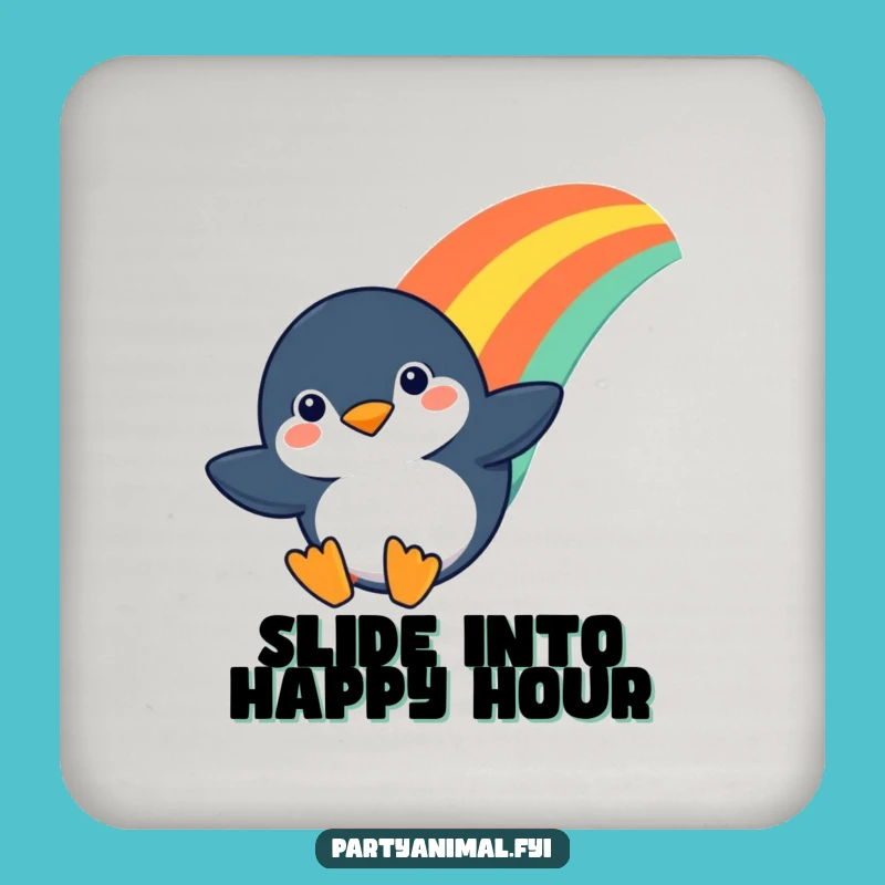 Funny Penguin Rainbow Slide Coaster - Hilarious Adventure Protection