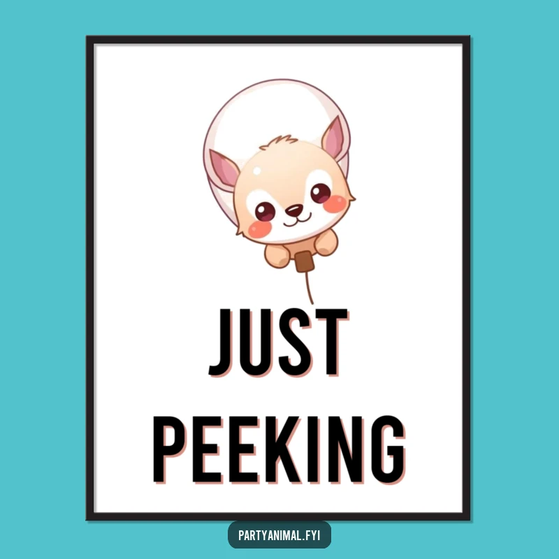 Funny Curious Animal Poster: Bring Whimsy to Your Walls