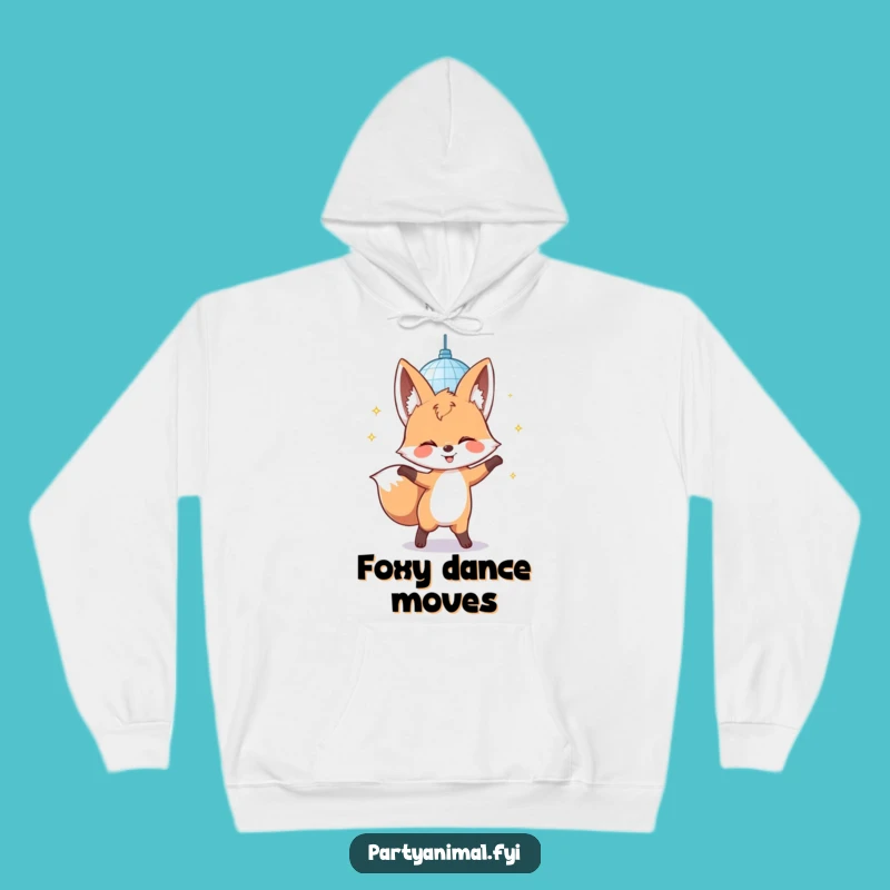 Cozy Funny Fox Hoodie: Warm Disco Vibes and the Perfect Gift