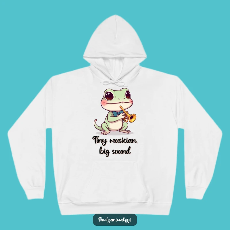 Cozy Funny Gecko Hoodie: Warmth for the Smooth Musician in You