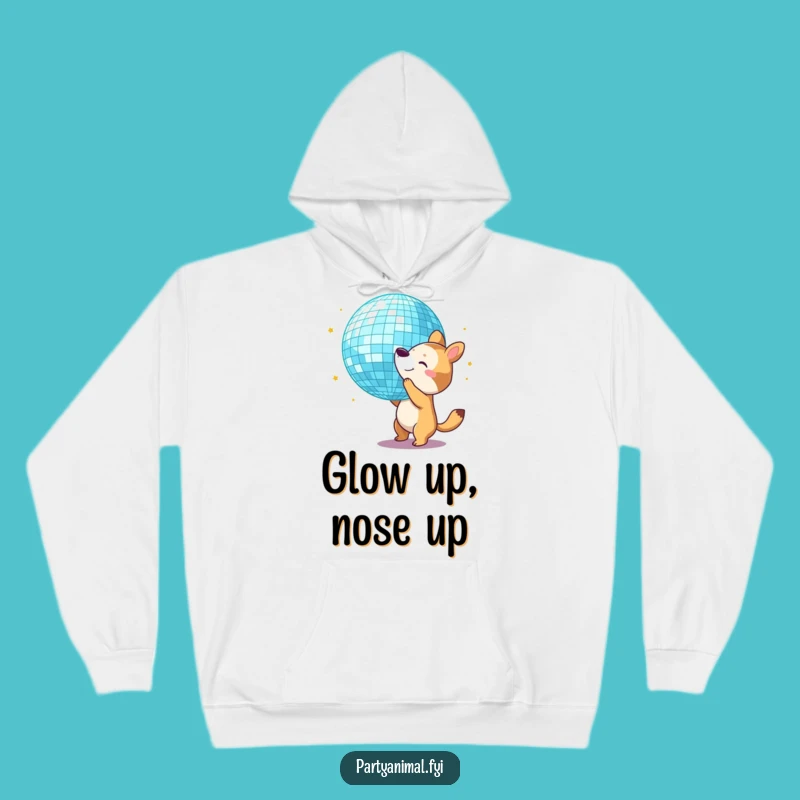Funny Disco Animal Hoodie: Stay Warm and Groovy with this Hilarious Character!