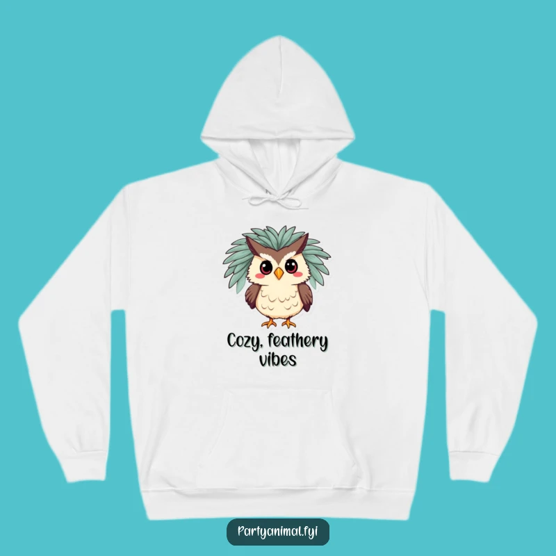 Funny Owl Boa Hoodie: Cozy Glamour and Hoot-arious Style