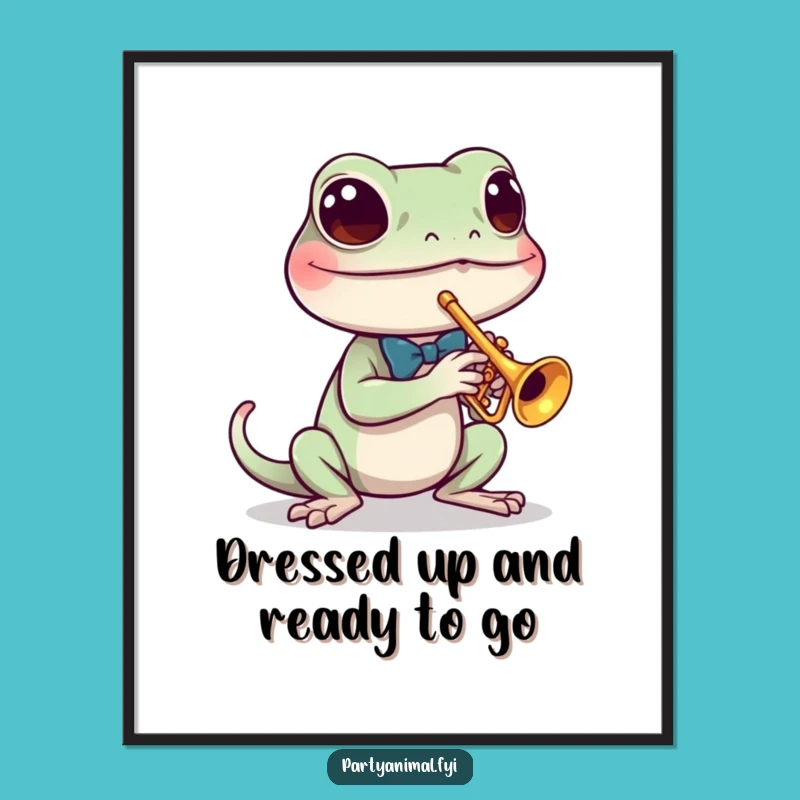 Free Printable Gecko Art: Funny Downloadable Decor for a Lively Space
