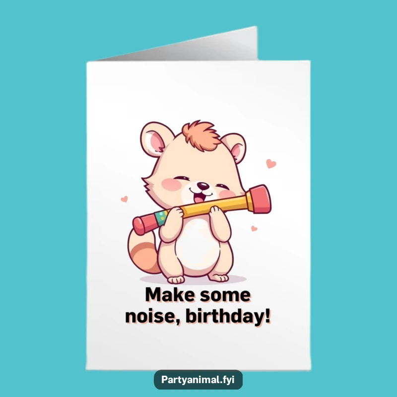 Free Printable Birthday Card: Kazoo Fanfare Fun! Downloadable & Hilarious Gift