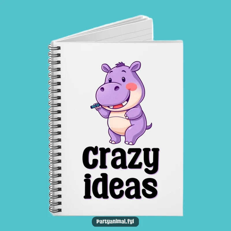 Funny Hippo Notebook: Party Plans, Celebration Notes, Perfect Funny Gift