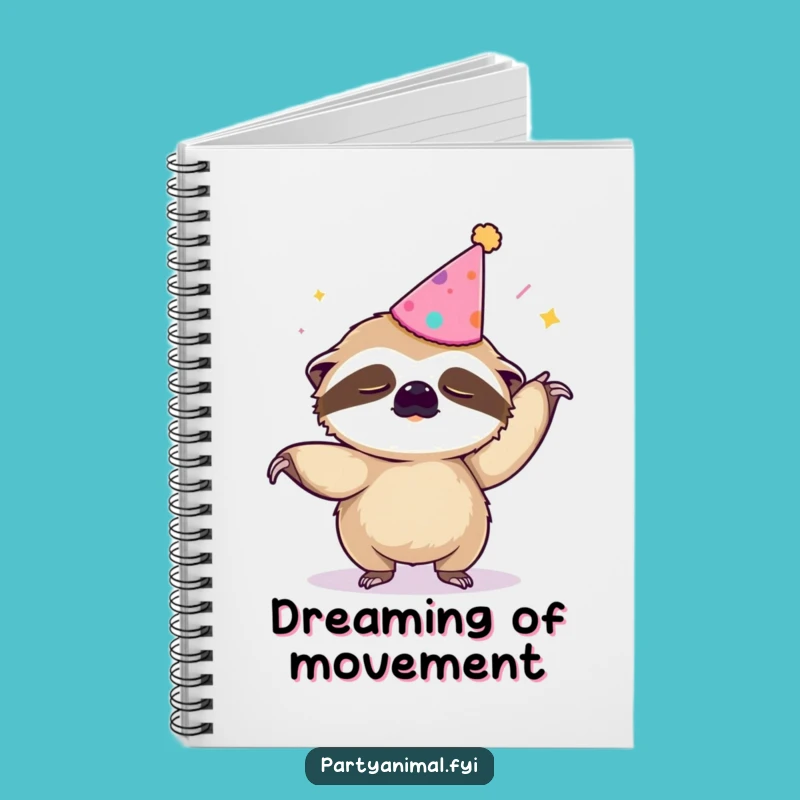 Funny Sloth Macarena Notebook: Slow & Steady Ideas, Hilarious Gift for Organizers
