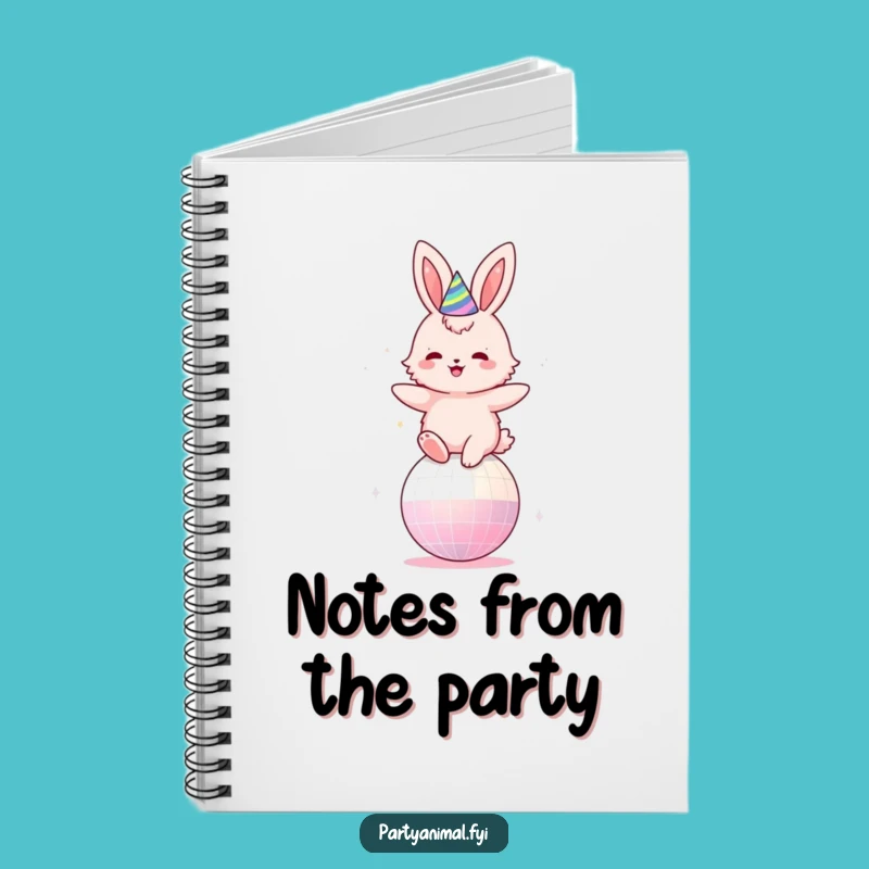 Funny Disco Bunny Notebook: Jot Down Your Party Plans with Joy Gift