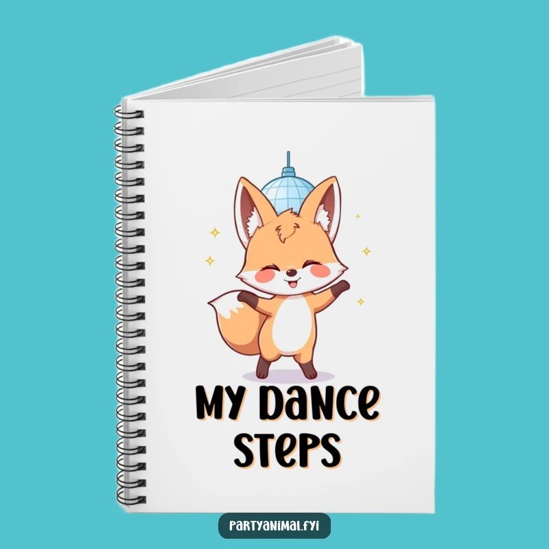 Funny Fox Disco Notebook: Jot Down Moves with Party Humor, Gift