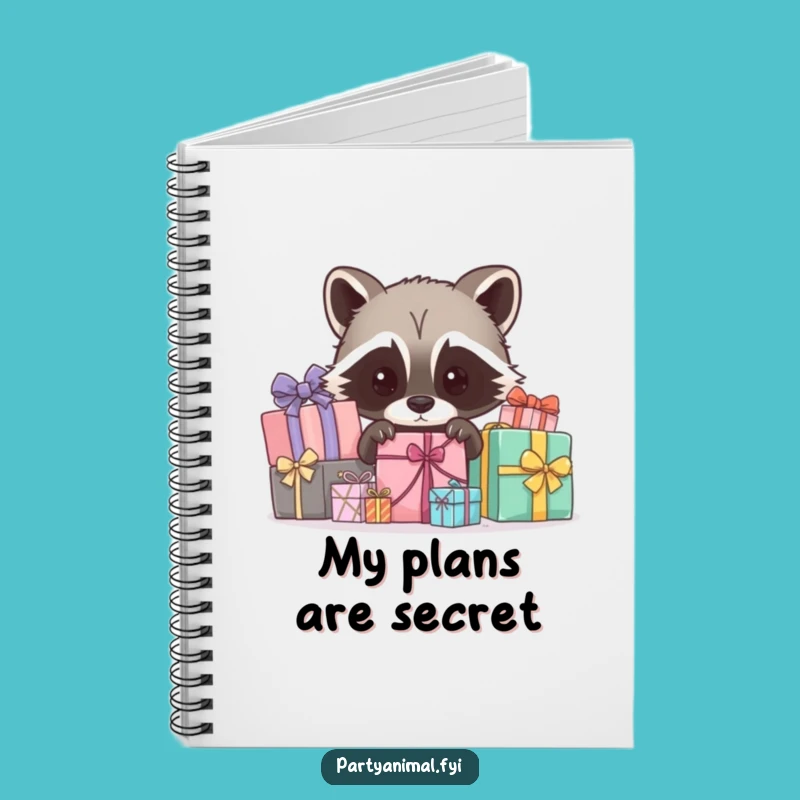 Funny Raccoon Gift Notebook: Curious Peeker for Secret Notes
