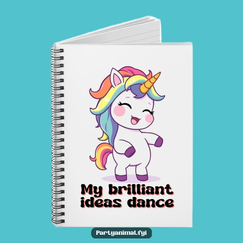 Funny Unicorn Notebook: Giggling Rainbow Mane Dancer for Creative, Silly Notes