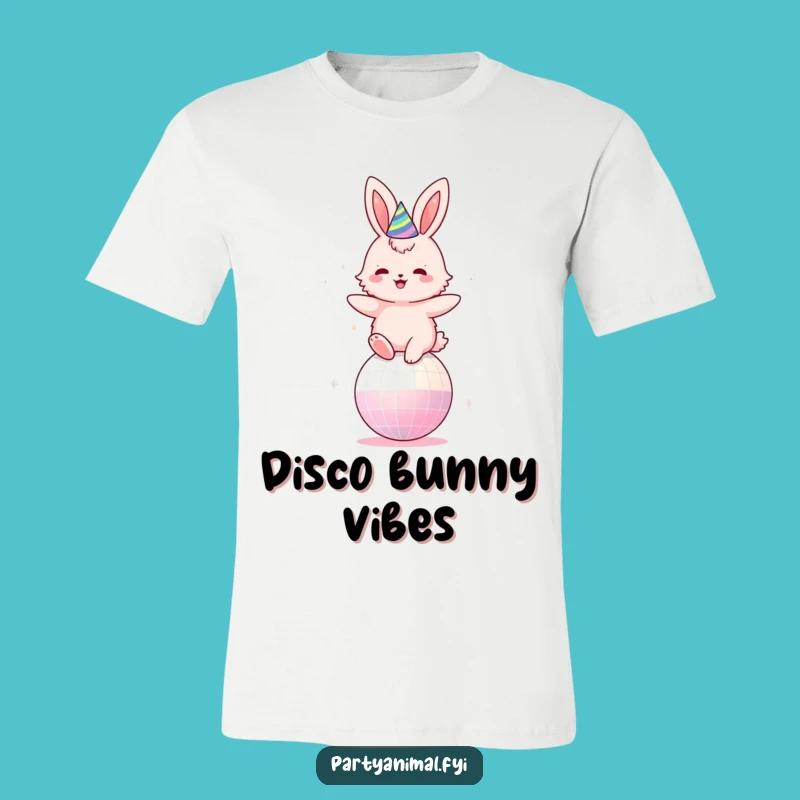 Funny Disco Bunny T-Shirt: Wear Your Party Spirit Gift