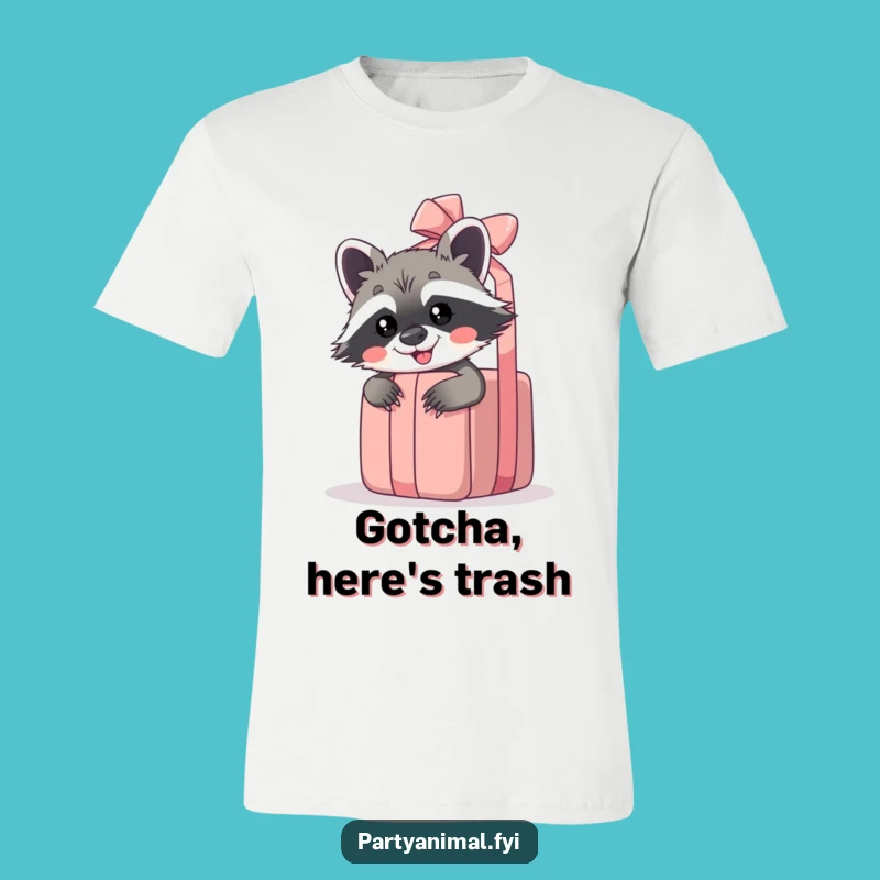 Funny Raccoon Gift T-Shirt: Wearable Mischief and Hilarious Surprise!