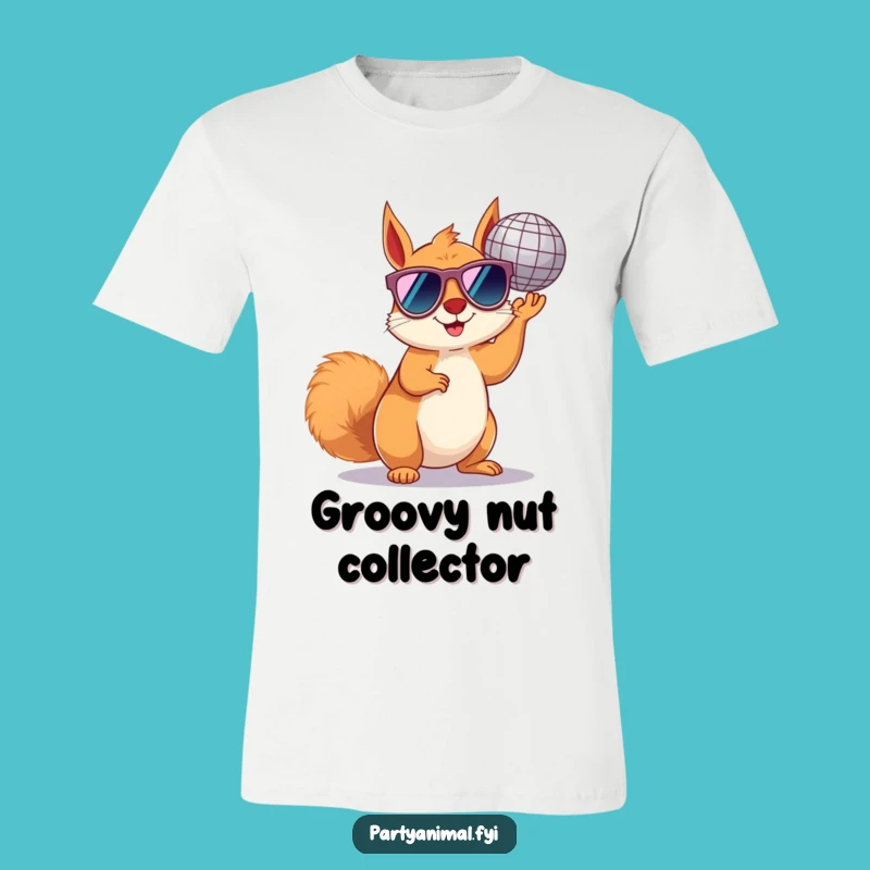Funny Squirrel Disco T-Shirt: Wearable Cool with Sunglasses and Disco Ball