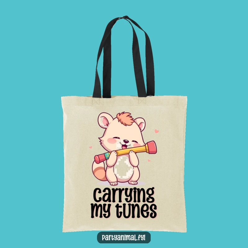 Funny Kazoo Animal Tote Bag: Carry Your Music with this Hilarious Character!