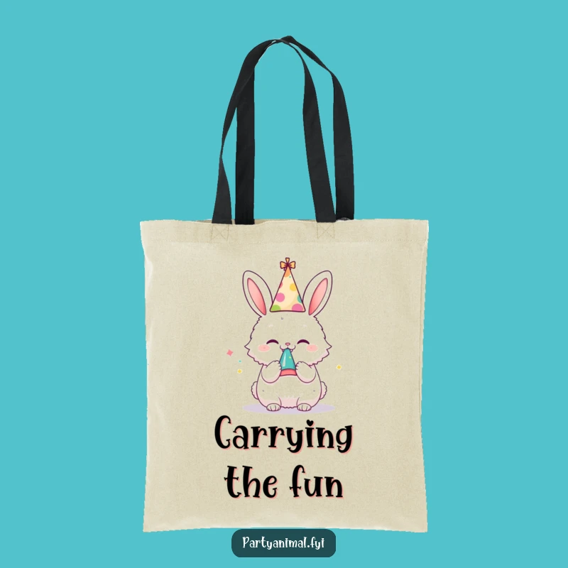 Funny Bunny Celebration Tote Bag: Carry Your Fun with Hilarious Style Gift